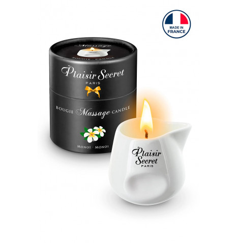 Bougie de massage gourmande Monoi - Plaisir secret