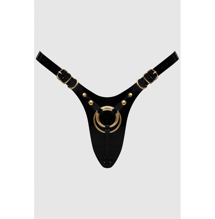 Harnais Fabulous noir vernis - Strap On Me
