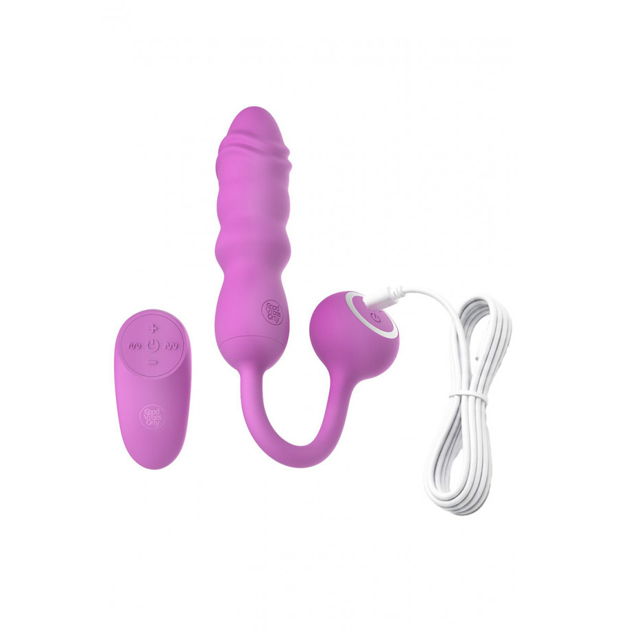 Mini vibro va-et-vient télécommandé - Good Vibes Only