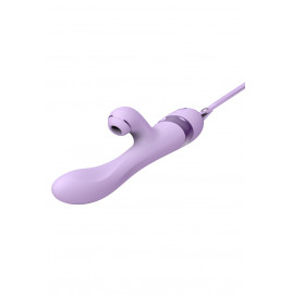 Vibro Rabbit 3 en 1 Purple Sucker - DIK