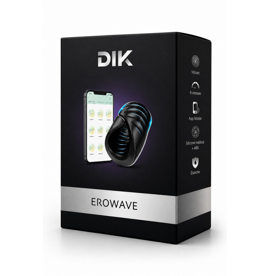 Masturbateur masculin connecté Erowave - DIK