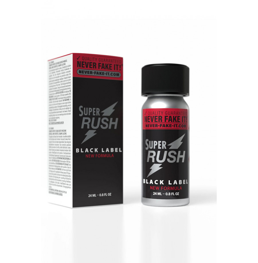 Poppers Super Rush Black Label Aluminium 24ml