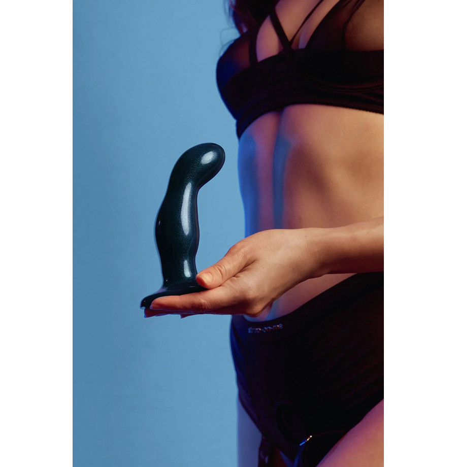 Dildo fingering et vibrant bleu - Strap On Me