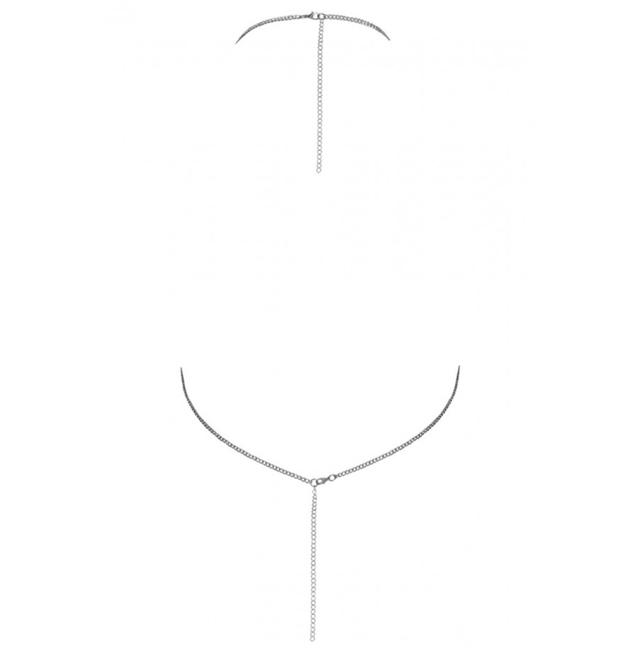 Top en métal argenté - Cottelli Accessoires