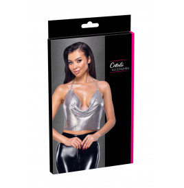 Top en métal argenté - Cottelli Accessoires