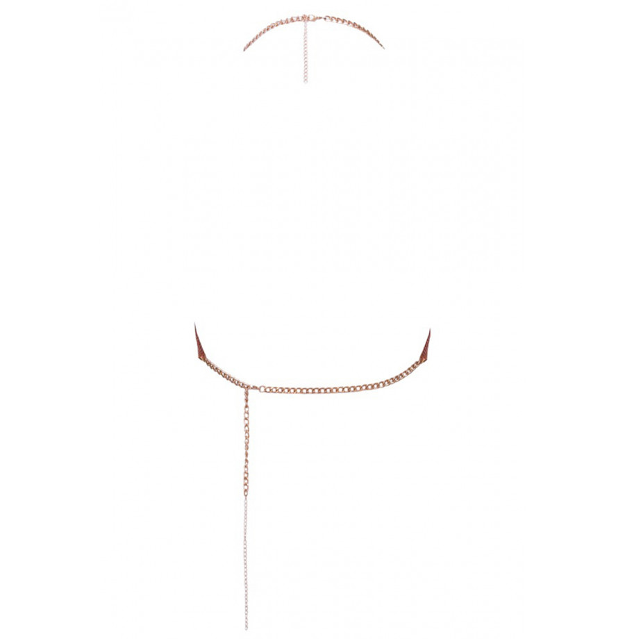 Top en métal doré rose - Cotelli Accessoires