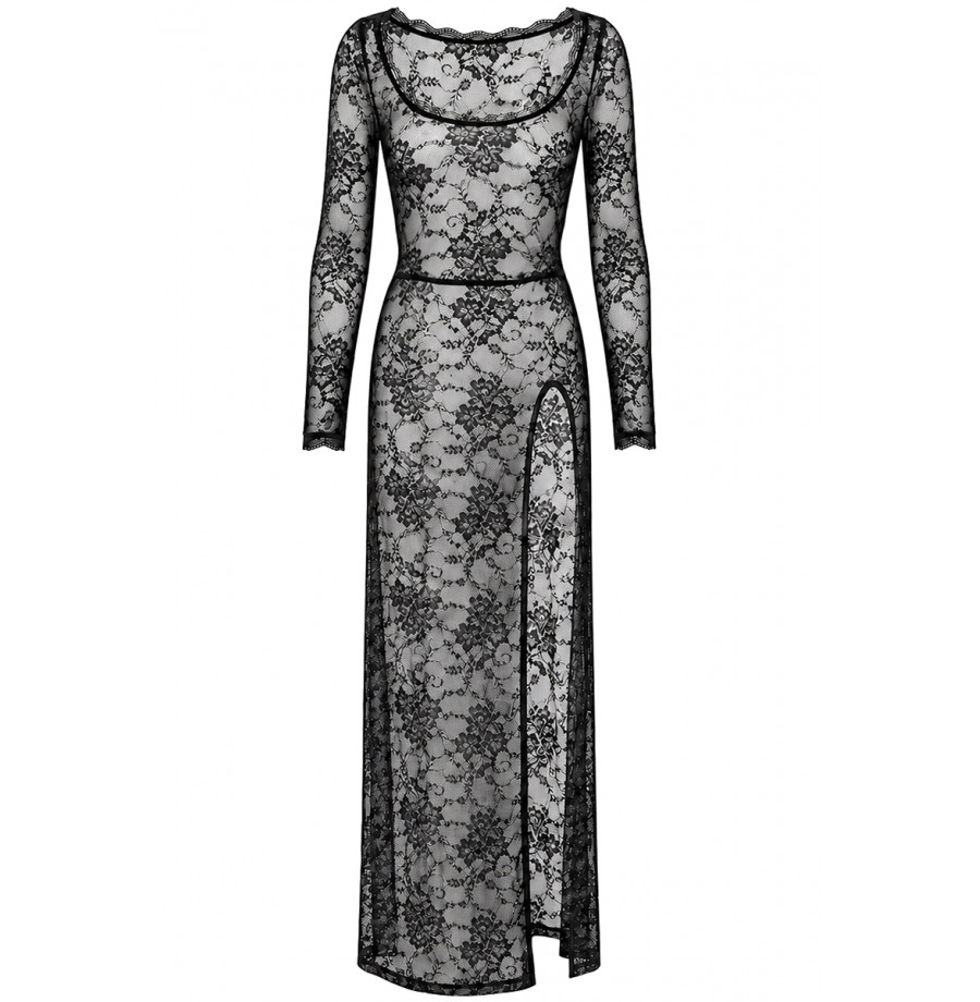 Robe longue One More Kiss F405 - Noir Handmade