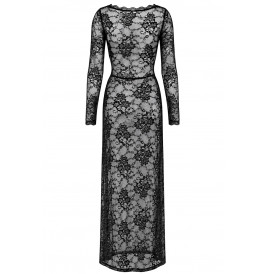 Robe longue One More Kiss F405 - Noir Handmade