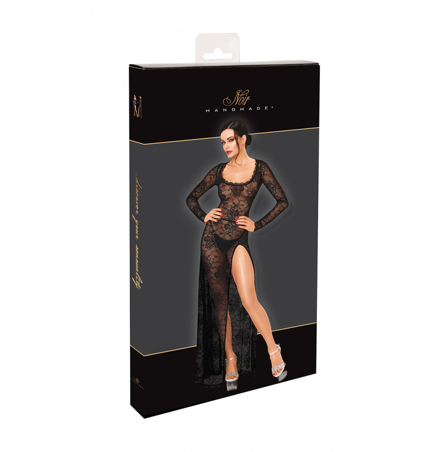 Robe longue One More Kiss F405 - Noir Handmade