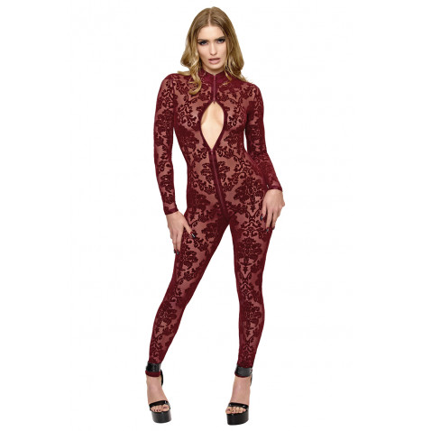 Combinaison 3 zips Masquerade F421 - Noir Handmade