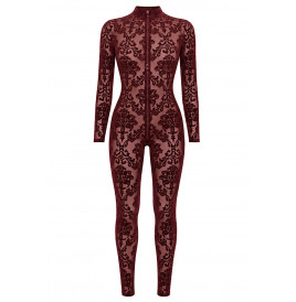 Combinaison 3 zips Masquerade F421 - Noir Handmade