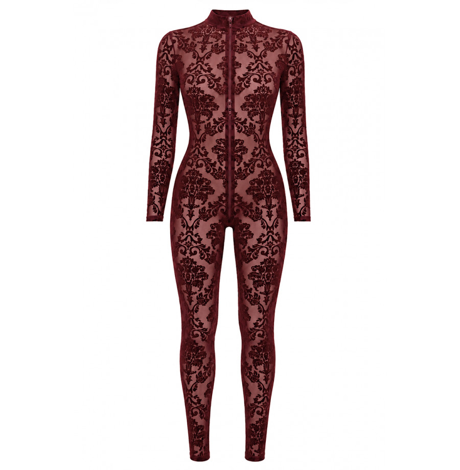 Combinaison 3 zips Masquerade F421 - Noir Handmade