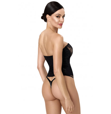 Corset One More Kiss F406 - Noir Handmade