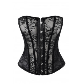 Corset One More Kiss F406 - Noir Handmade