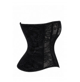 Corset One More Kiss F406 - Noir Handmade