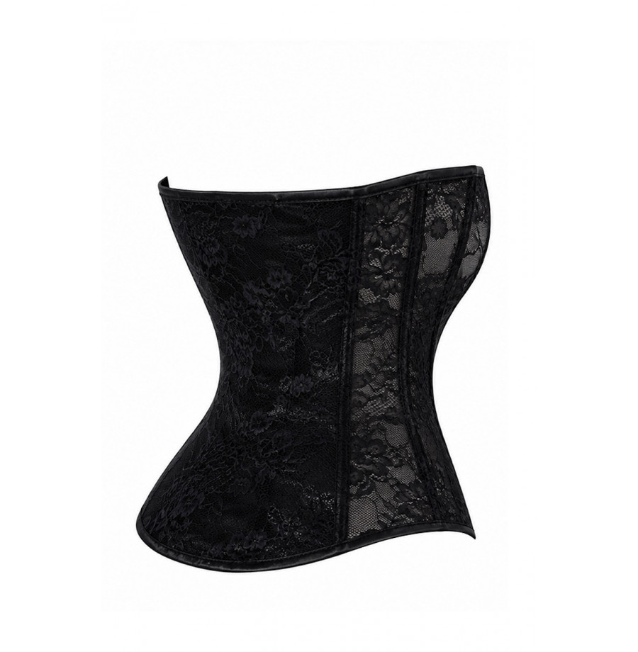 Corset One More Kiss F406 - Noir Handmade