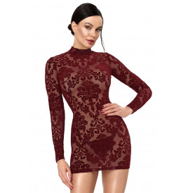 Mini robe Masquerade F423 - Noir Handmade