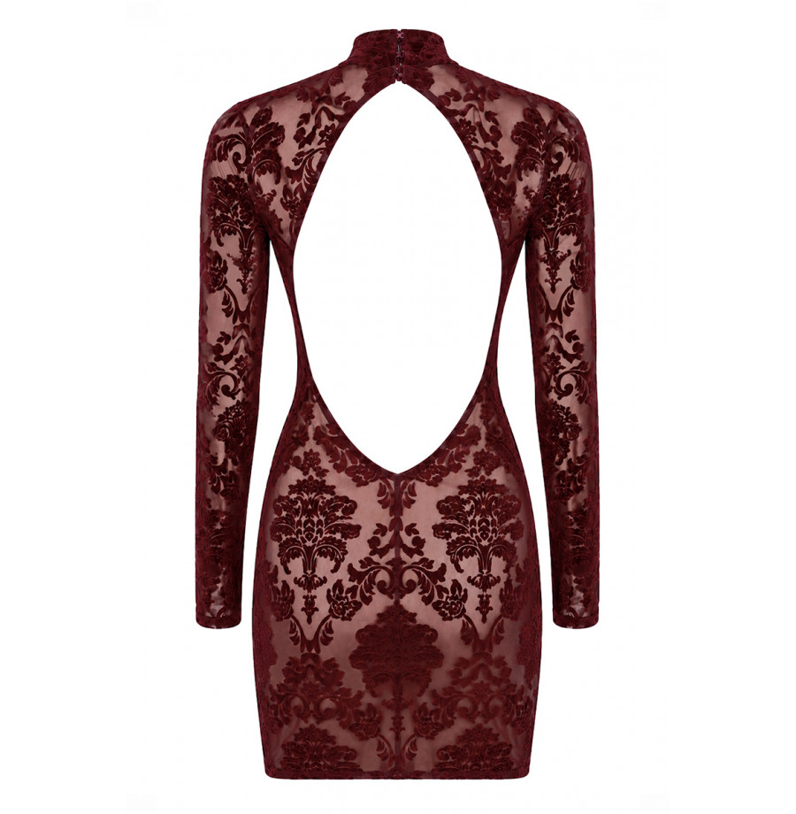 Mini robe Masquerade F423 - Noir Handmade