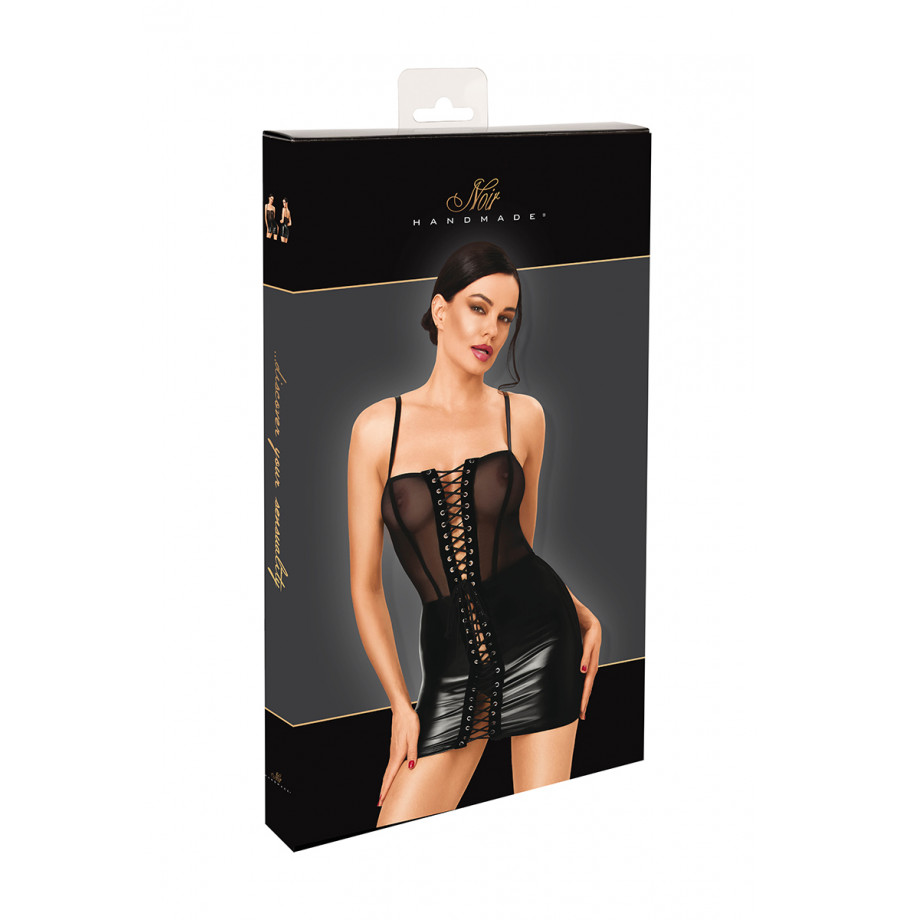 Mini robe Do Not Disturb F409 - Noir Handmade