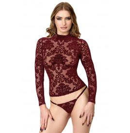 Top Masquerade F425 - Noir Handmade