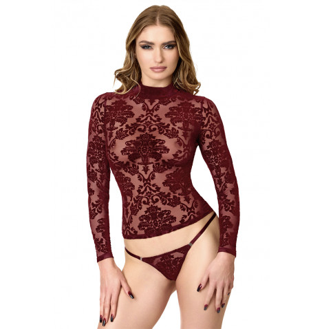 Top Masquerade F425 - Noir Handmade
