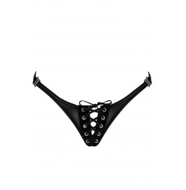 String lacé Do Not Disturb F413 - Noir Handmade