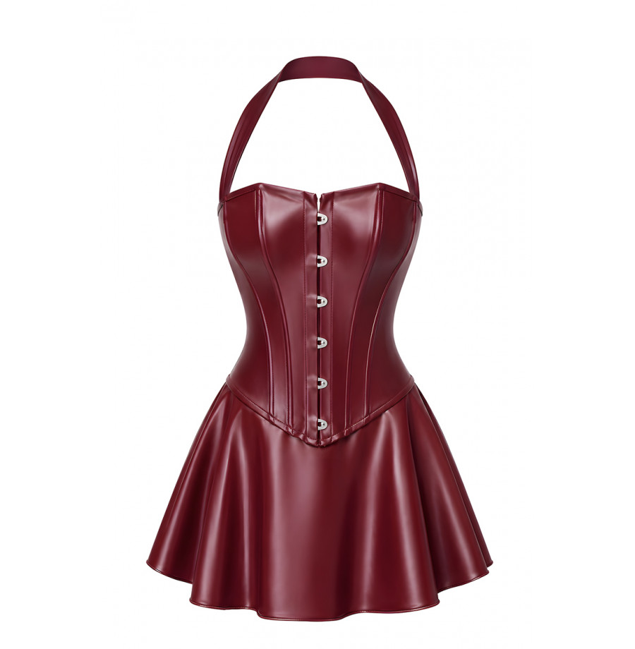 Mini robe corset Dark Romance F397 - Noir Handmade