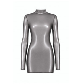 Mini robe manches longues Moondust F431 - Noir Handmade
