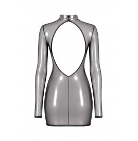 Mini robe manches longues Moondust F431 - Noir Handmade