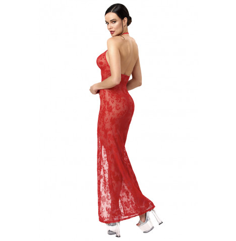 Robe longue Plaything F418 - Noir Handmade