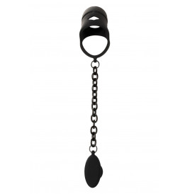 Cage à pénis avec plug anal - Black Velvets 