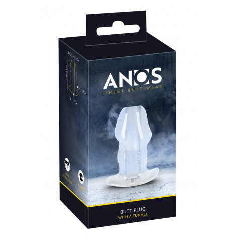 Plug anal ouvert 10,2 x 4,8 cm - Anos