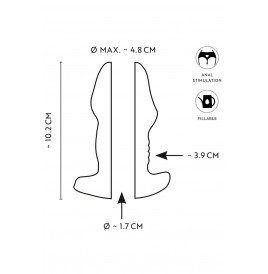 Plug anal ouvert 10,2 x 4,8 cm - Anos