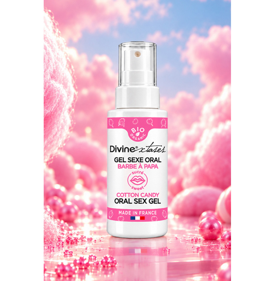 Gel sexe oral barbe à papa - Divinextases